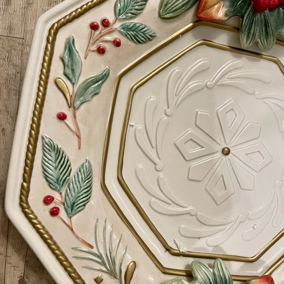 Fitz And Floyd Winter Wonderland Server Set // Christmas decor - Picture 10 of 10